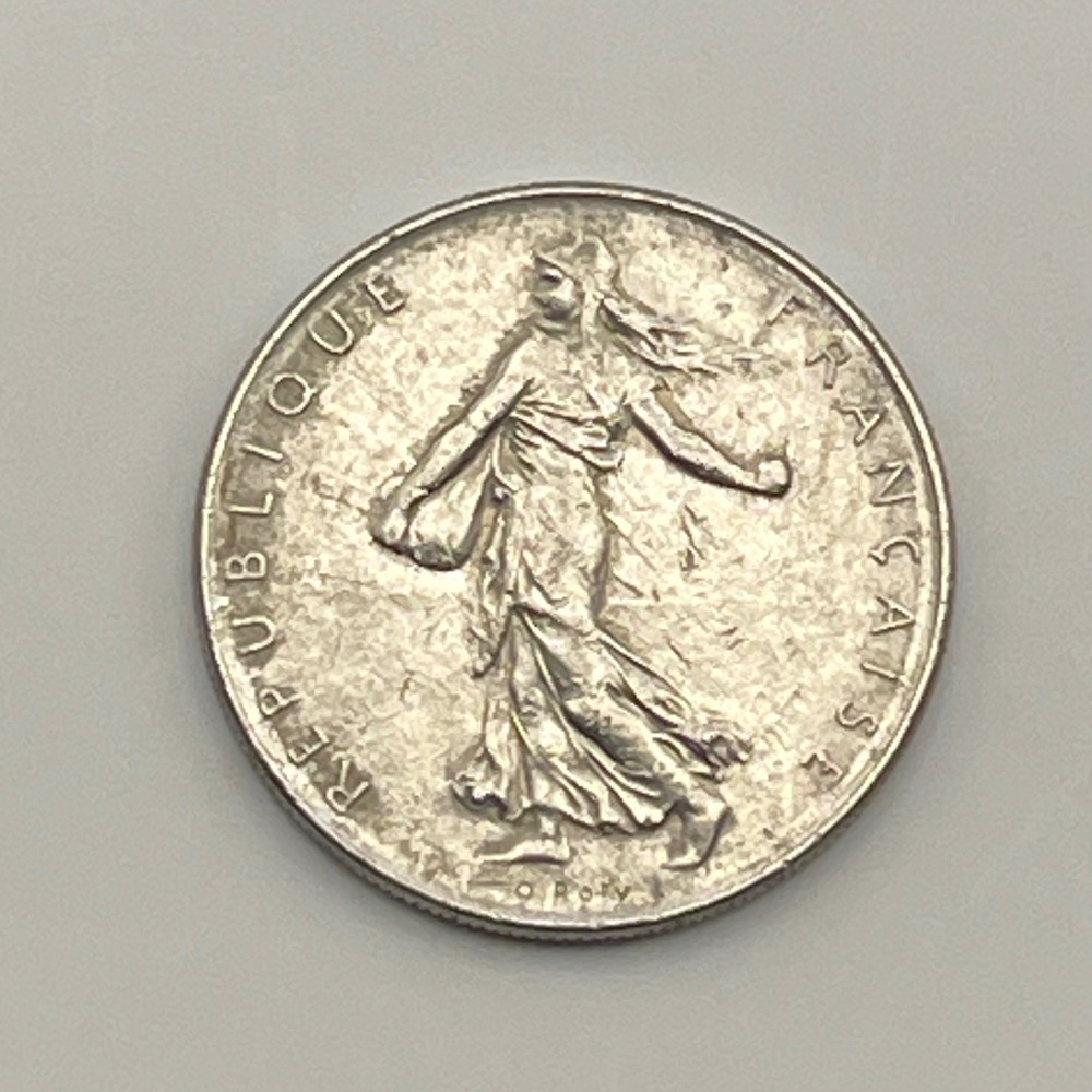 France 1 Franc‎ Coin 1973 Commemorative Collectible Numismatic French Currency